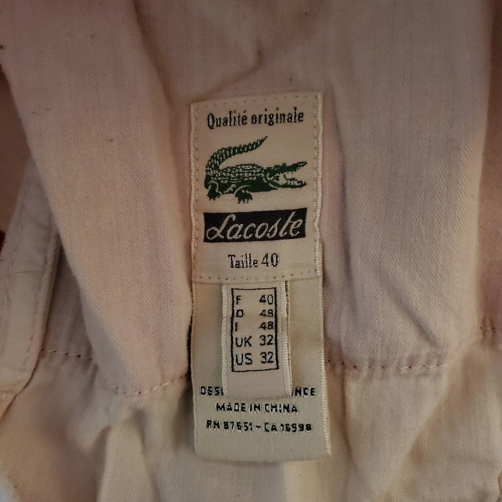 Lacoste Red Pants (32) - Picture 6 of 6